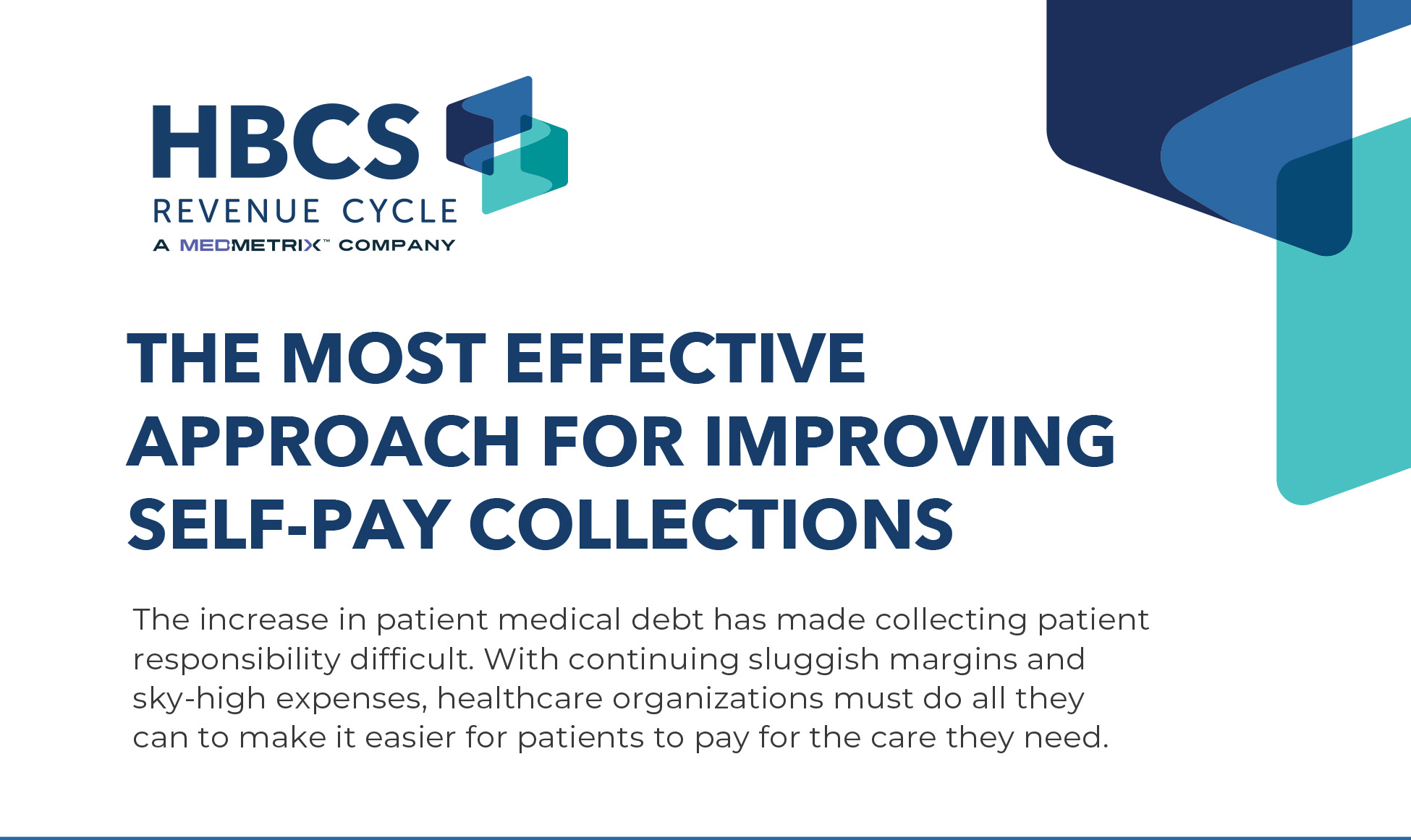 The Most Effective Approach For Improving Self-Pay Collections